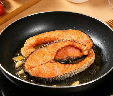 Pan-Seared Salmon Steaks